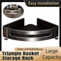 Single Tier Triangle Bathroom Shower Shelf Organizer Rack Wall Mounted Storage V528-TRIANGLE-BASKET-SINGLE-977017