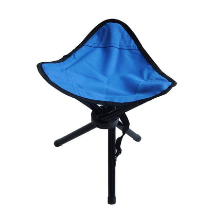 Folding Portable Beach Chair Fishing Stool Outdoor Lightweight Camping Chair - Blue V528-TRIANGLE-MAZAR-BLUE-976387