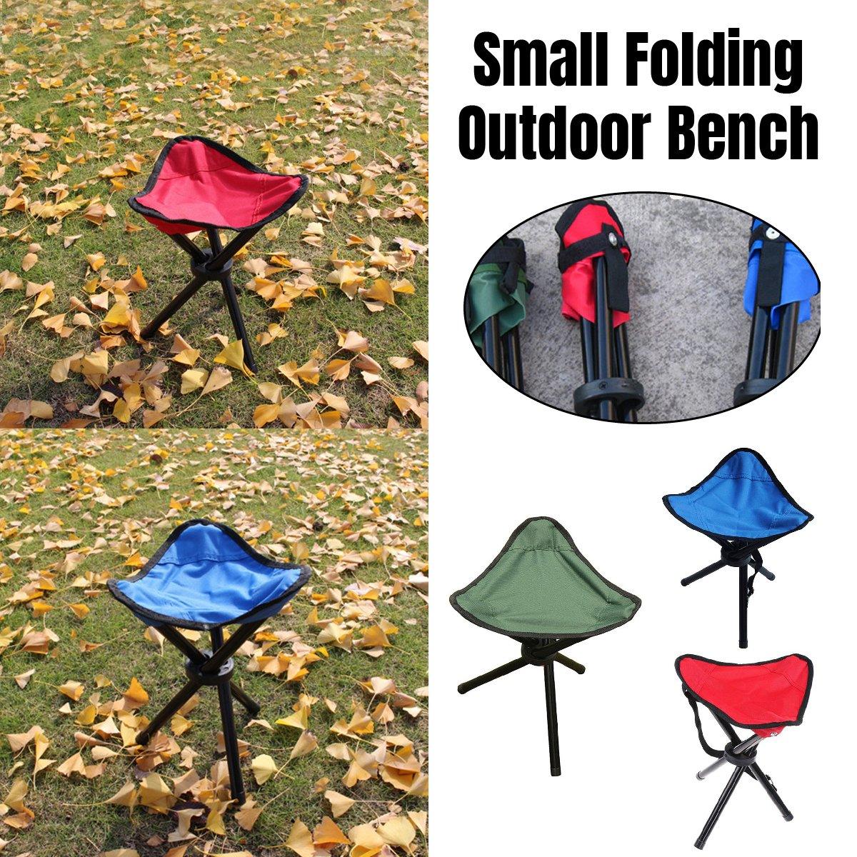 Folding Portable Beach Chair Fishing Stool Outdoor Lightweight Camping Chair - Red V528-TRIANGLE-MAZAR-RED-429657