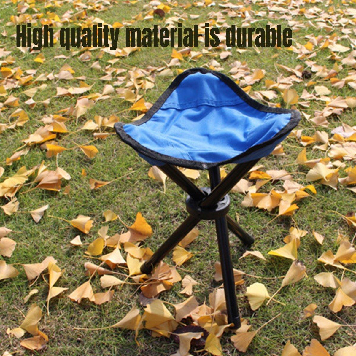 Folding Portable Beach Chair Fishing Stool Outdoor Lightweight Camping Chair - Red V528-TRIANGLE-MAZAR-RED-429657