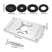 Woodworking Tools Router Table Flip Board Insert Plate for Trimming Machine Use V528-TRIMMING-MACHINE-BLACK-451722