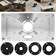 Woodworking Tools Router Table Flip Board Insert Plate for Trimming Machine Use V528-TRIMMING-MACHINE-BLACK-451722
