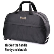 Wheeled Travel Duffle Trolley Bag Carry On Rolling Luggage Suitcase Tote Durable - Brown-20in V528-TROLLEY-BAG--BZ-20-347730