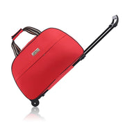 Wheeled Travel Duffle Trolley Bag Carry On Rolling Luggage Suitcase Tote Durable - Brown-20in V528-TROLLEY-BAG--BZ-20-347730