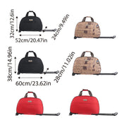 Wheeled Travel Duffle Trolley Bag Carry On Rolling Luggage Suitcase Tote Durable - Red-24in V528-TROLLEY-BAG-RED-24-924572