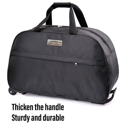 Wheeled Travel Duffle Trolley Bag Carry On Rolling Luggage Suitcase Tote Durable - Red-24in V528-TROLLEY-BAG-RED-24-924572