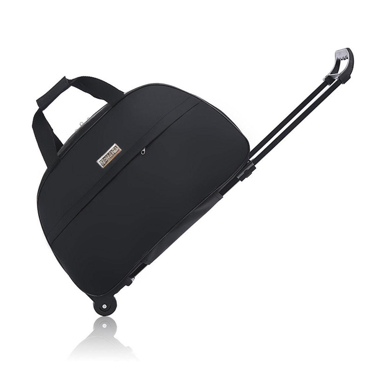 Wheeled Travel Duffle Trolley Bag Carry On Rolling Luggage Suitcase Tote Durable - Red-24in V528-TROLLEY-BAG-RED-24-924572