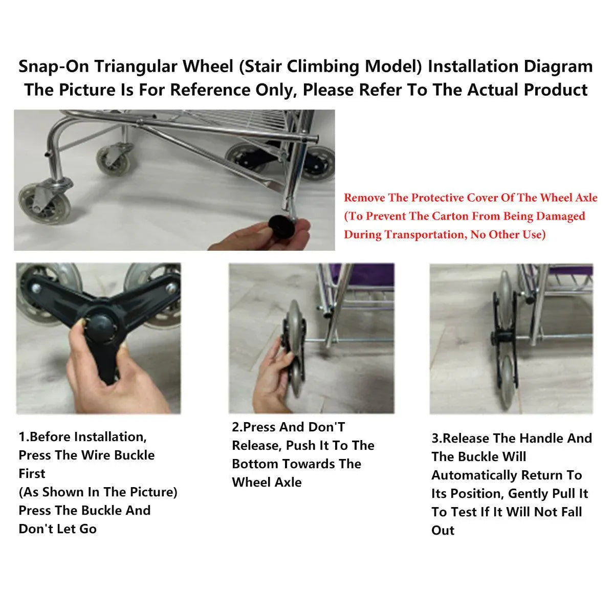 Folding Vegetable Basket Trolley Small Trailer Grocery Shopping Pulling Cart V528-TROLLEY-PURPLE-8-881454
