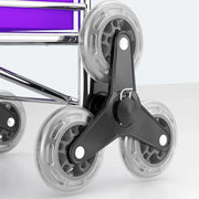 Folding Vegetable Basket Trolley Small Trailer Grocery Shopping Pulling Cart V528-TROLLEY-PURPLE-8-881454