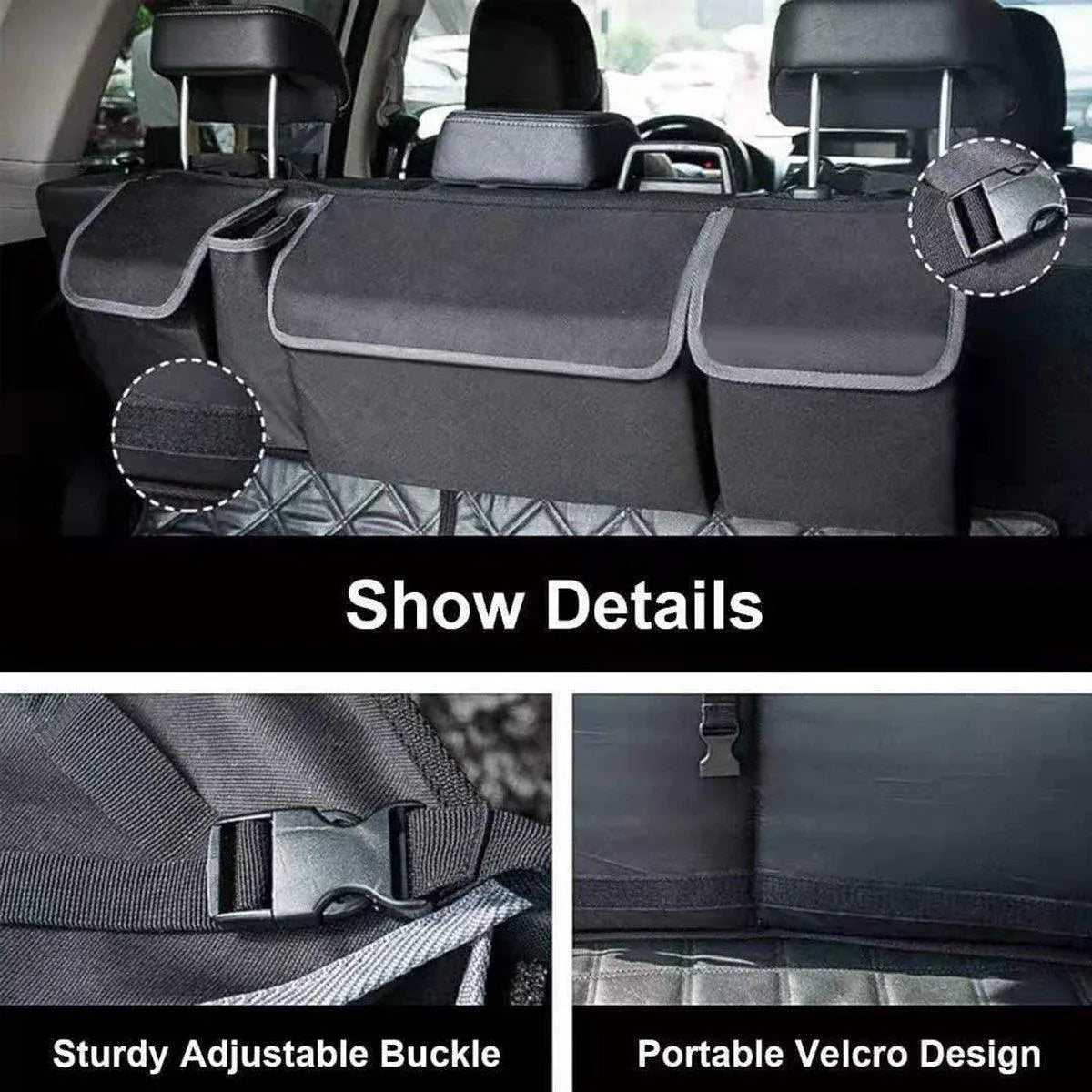 Car Trunk Seatback Storage Bag Multifunctional Organizer for Vehicle Accessories V528-TRUNK-STORAGE-258148