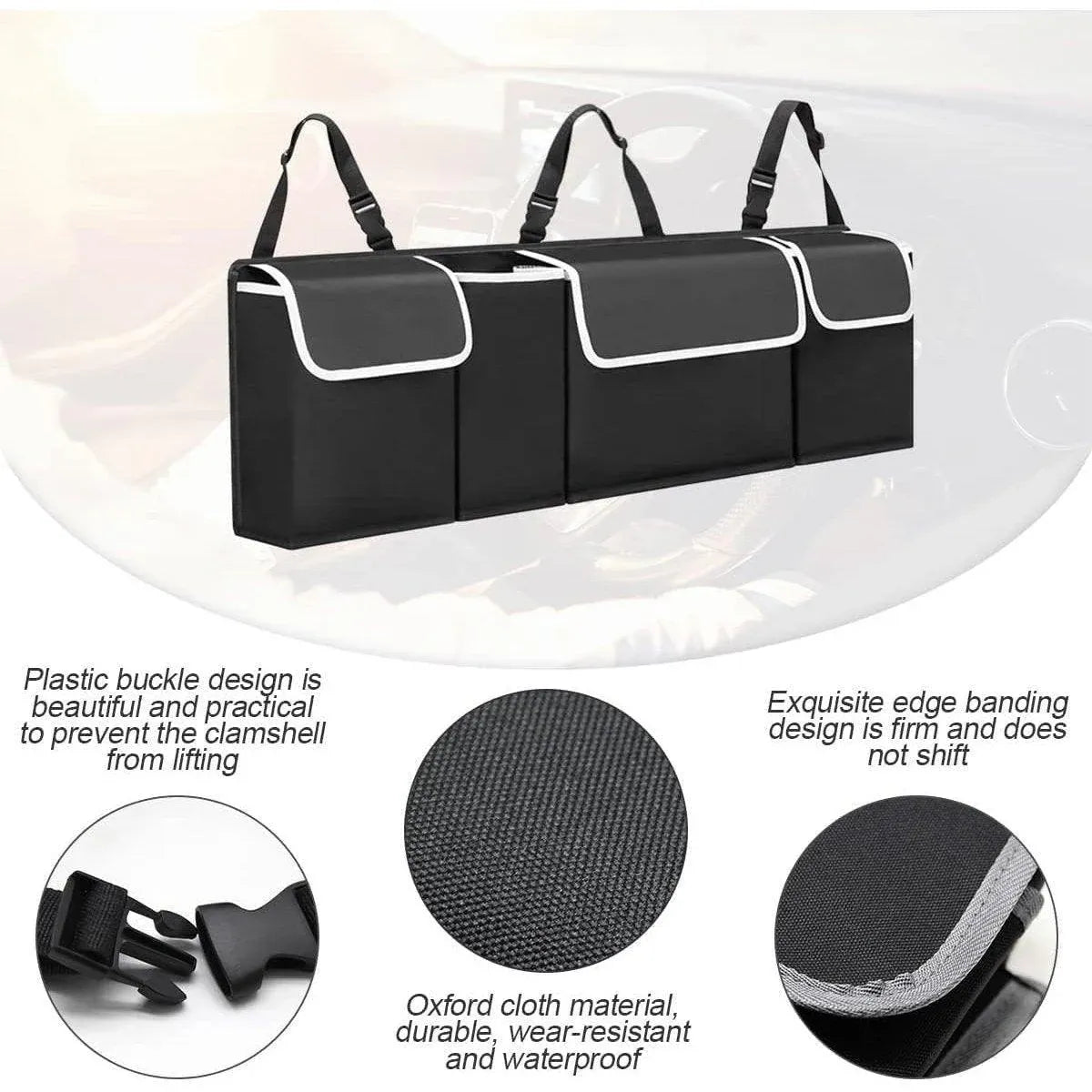 Car Trunk Seatback Storage Bag Multifunctional Organizer for Vehicle Accessories V528-TRUNK-STORAGE-258148