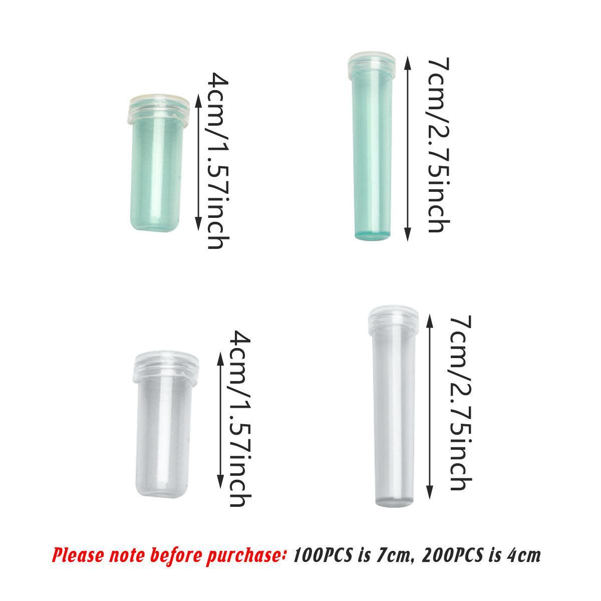 100/200PCS Flower Fresh Keeping Tube Floral Bouquet Nutrition Water Care Supply - 1.8*4cm - Green 200PCS V528-TUBE-GREEN-200PCS-428335