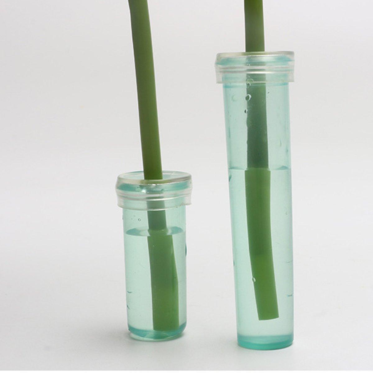 100/200PCS Flower Fresh Keeping Tube Floral Bouquet Nutrition Water Care Supply - 1.8*4cm - Green 200PCS V528-TUBE-GREEN-200PCS-428335