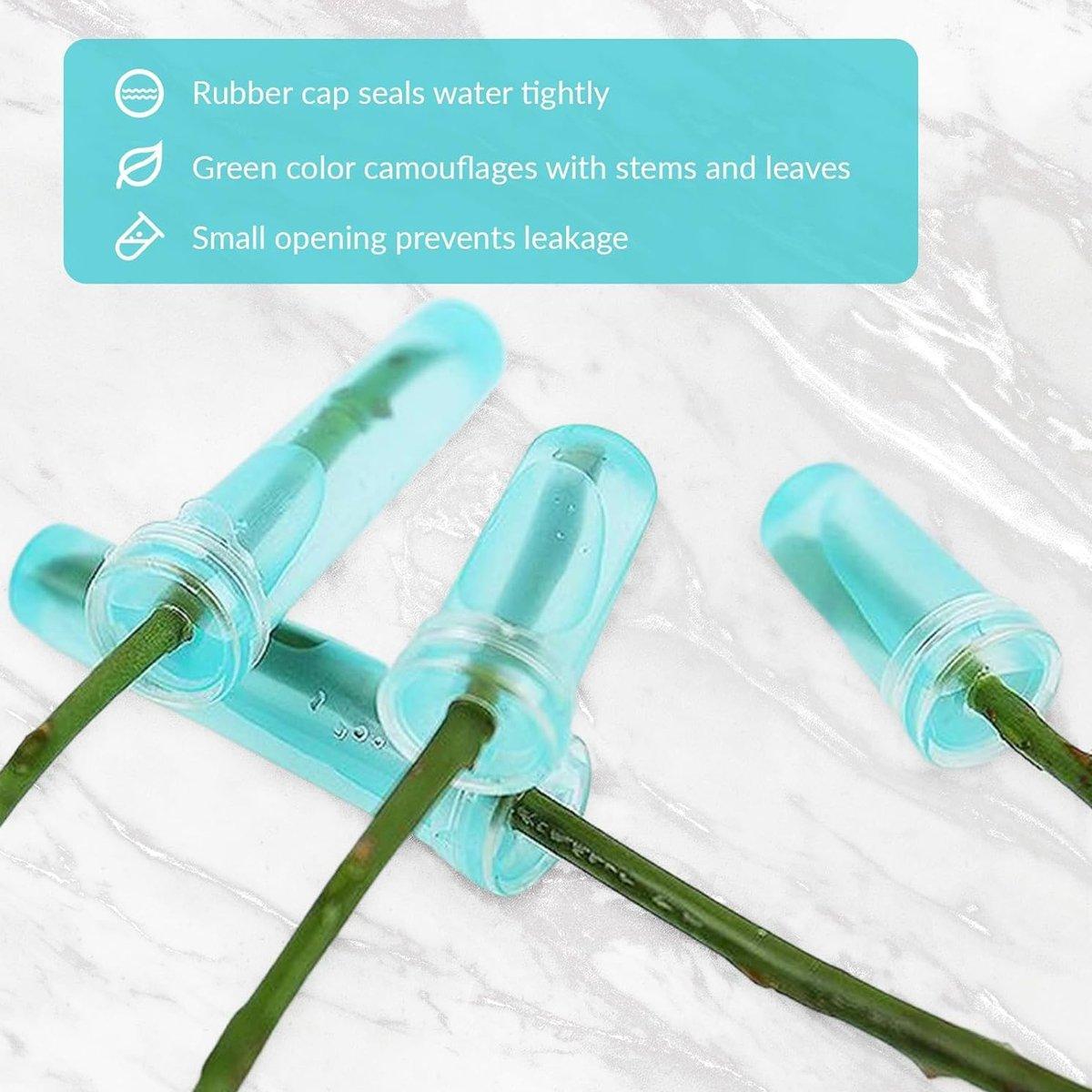 100/200PCS Flower Fresh Keeping Tube Floral Bouquet Nutrition Water Care Supply - 1.8*4cm - Transparent 200PCS V528-TUBE-TRANSPARENT-200PCS-681125