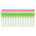 20PCS Real Touch Artificial Tulip Bouquet Fake Flowers for Home Wedding Decor - Pink V528-TULIP-20PCS-PINK-536907