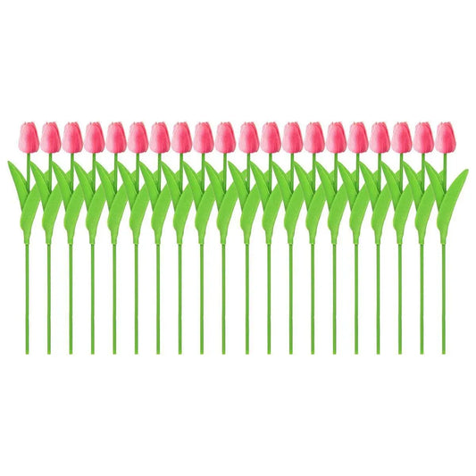 20PCS Real Touch Artificial Tulip Bouquet Fake Flowers for Home Wedding Decor - Pink V528-TULIP-20PCS-PINK-536907