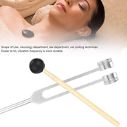Ear Picking Tools Vibration Tuning Fork Hollowing Ear Cleaning Health Care Set V528-TUNING-FORK-156358