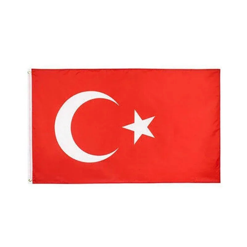 Large Turkey Turkish Flag Heavy Duty Outdoor 90 X 150 CM - 3ft x 5ft V528-TURKISHFLAG-78341