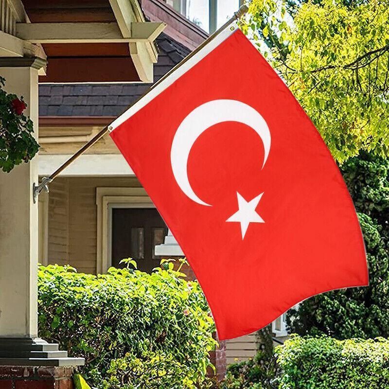 Large Turkey Turkish Flag Heavy Duty Outdoor 90 X 150 CM - 3ft x 5ft V528-TURKISHFLAG-78341