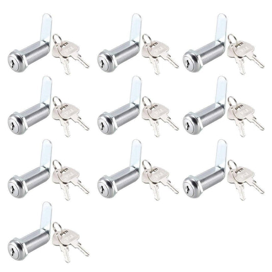 1/5/10pcs File Cabinet Drawer Milk Box Swivel Lock Small Round Security Lock - 20mm-10PCS V528-TURN-TONGUE-LOCK-10PCS-20MM-582878