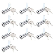 1/5/10pcs File Cabinet Drawer Milk Box Swivel Lock Small Round Security Lock - 25mm-10PCS V528-TURN-TONGUE-LOCK-10PCS-25MM-210178