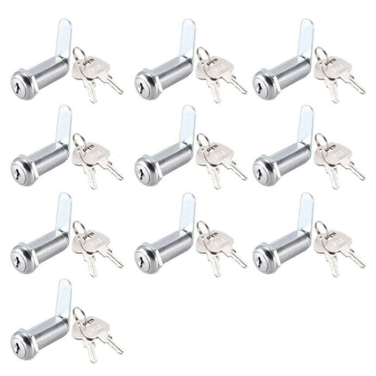 1/5/10pcs File Cabinet Drawer Milk Box Swivel Lock Small Round Security Lock - 25mm-10PCS V528-TURN-TONGUE-LOCK-10PCS-25MM-210178