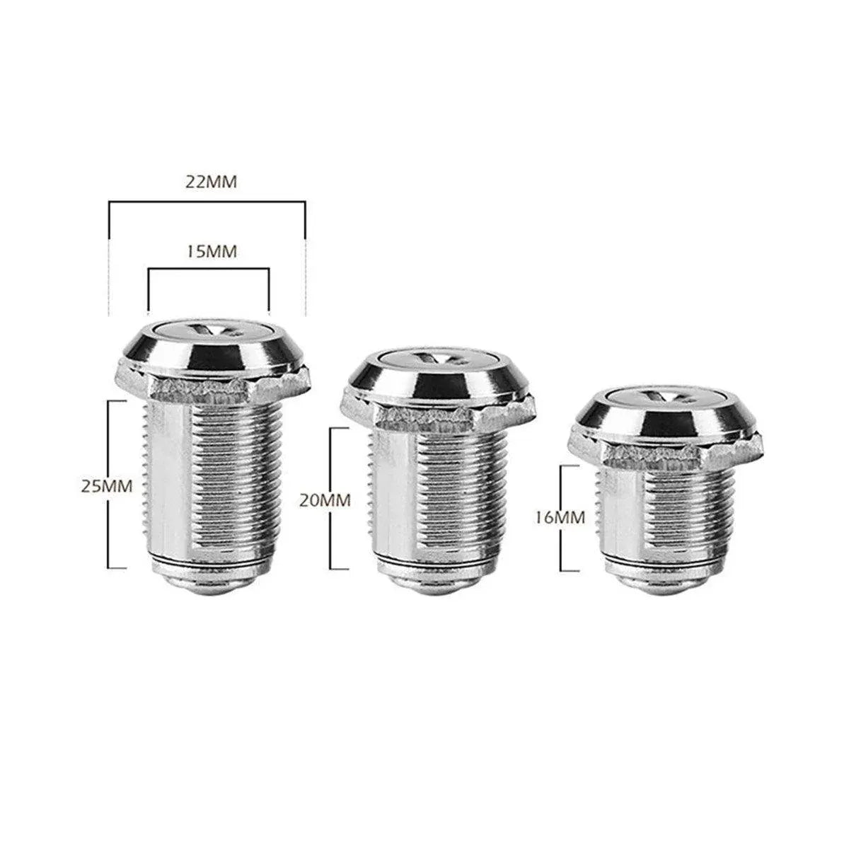 1/5/10pcs File Cabinet Drawer Milk Box Swivel Lock Small Round Security Lock - 16mm-1PC V528-TURN-TONGUE-LOCK-16MM-943288