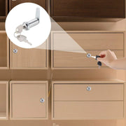 1/5/10pcs File Cabinet Drawer Milk Box Swivel Lock Small Round Security Lock - 16mm-1PC V528-TURN-TONGUE-LOCK-16MM-943288