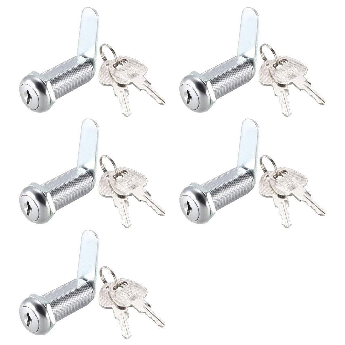 1/5/10pcs File Cabinet Drawer Milk Box Swivel Lock Small Round Security Lock - 20mm-5PCS V528-TURN-TONGUE-LOCK-5PCS-20MM-663128