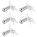 1/5/10pcs File Cabinet Drawer Milk Box Swivel Lock Small Round Security Lock - 25mm-5PCS V528-TURN-TONGUE-LOCK-5PCS-25MM-607864