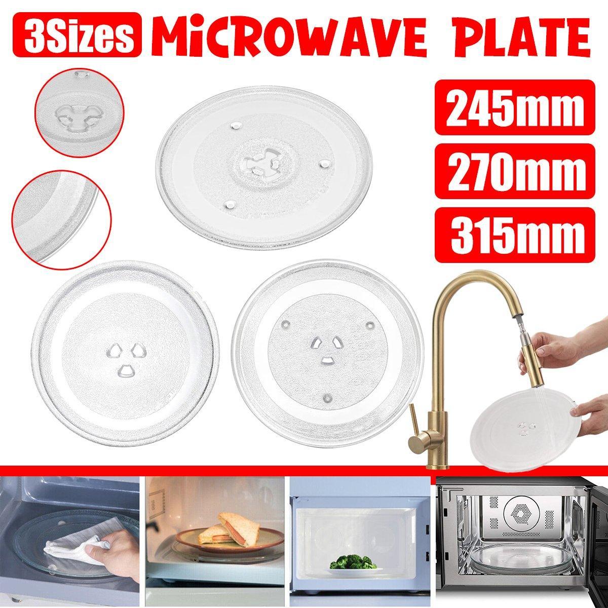Microwave Glass Turntable Replacement Plate Y Type Coupler Fit in 3 Sizes - 245mm V528-TURNTABLE-245-651896