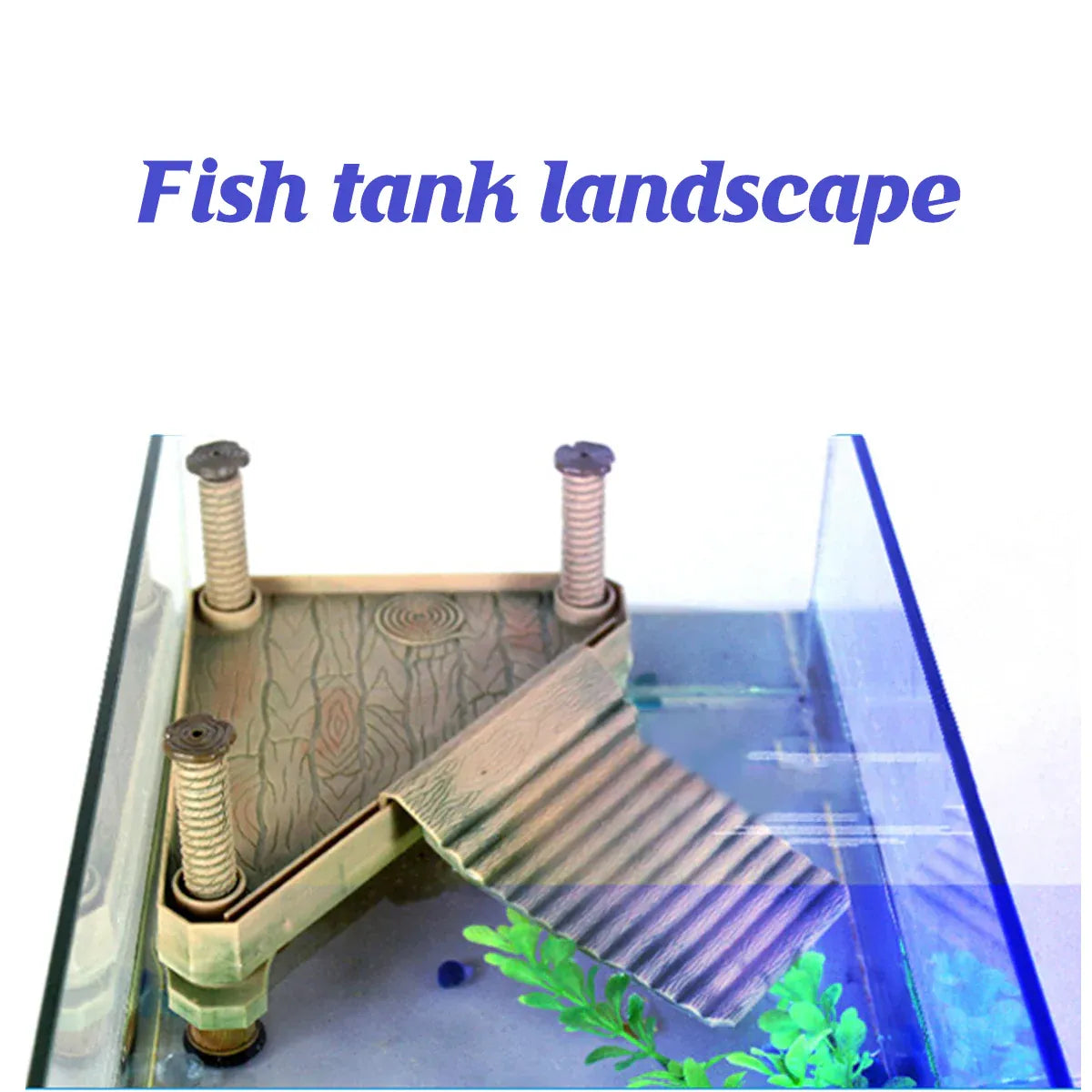 Floating Turtle Platform with Climbing Ramp for Aquariums and Reptile Tanks V528-TURTLE-BASKING-GREEN-533226