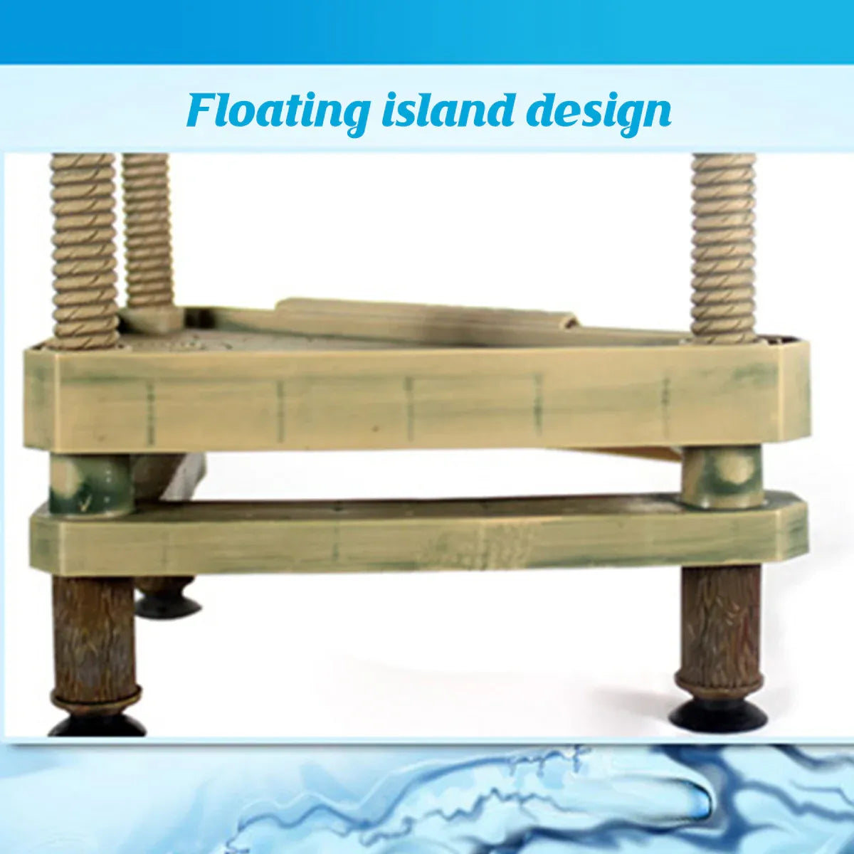 Floating Turtle Platform with Climbing Ramp for Aquariums and Reptile Tanks V528-TURTLE-BASKING-GREEN-533226