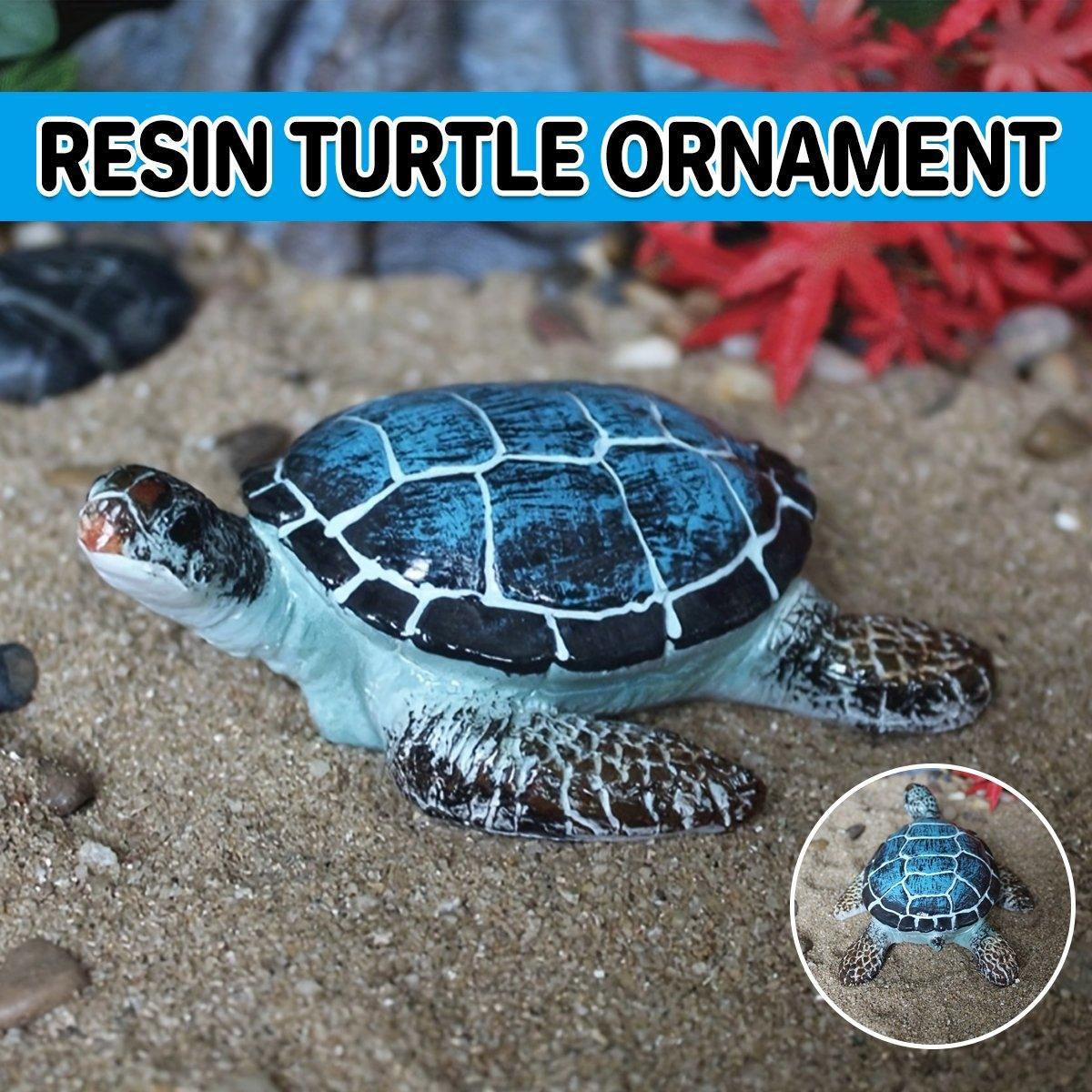 Resin Sea Turtle Aquarium Ornament Underwater Decor for Home and Fish Tank Use V528-TURTLE-ORNAMENT-980449