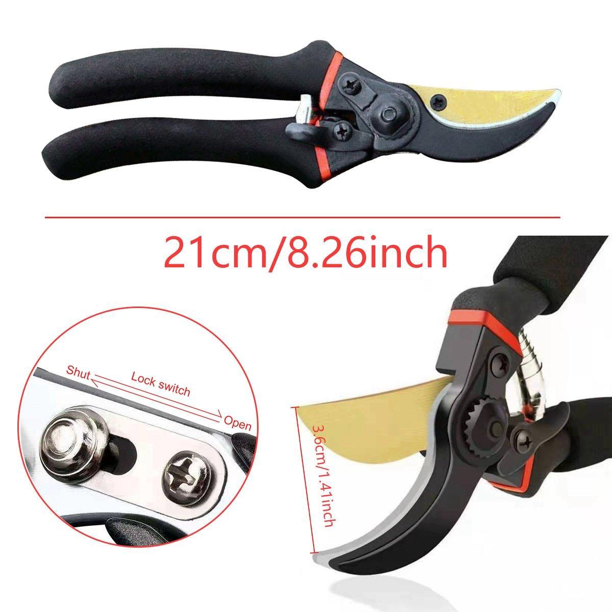 Thickened Branch Scissors Strong Garden Shears Cut Thick Branches Pruning Tools V528-TWIG-SHEARS-651295