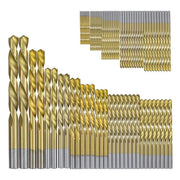 99X HSS Titanium Drill Bit Tool Set 1.5-8mm Twist Drill For Wood Metal Grooving V528-TWIST-DRILL-99PCS-389496
