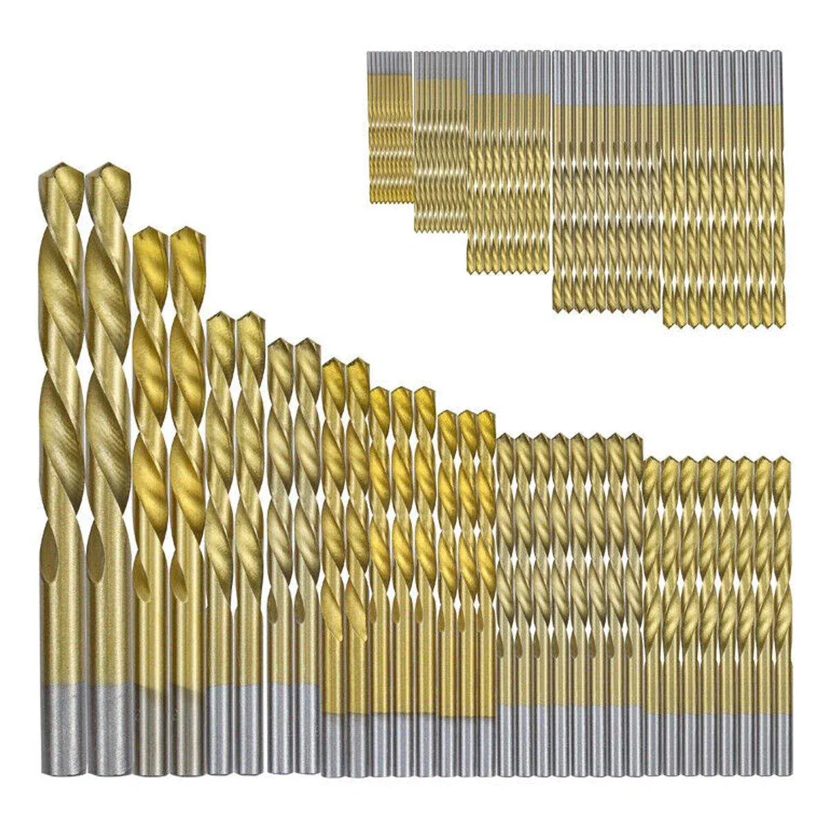 99X HSS Titanium Drill Bit Tool Set 1.5-8mm Twist Drill For Wood Metal Grooving V528-TWIST-DRILL-99PCS-389496