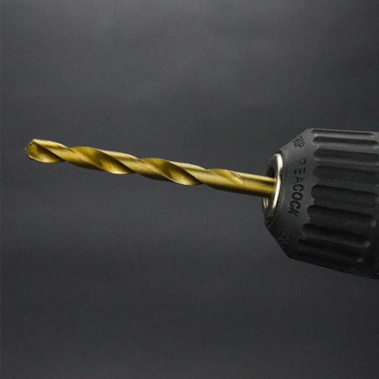 99X HSS Titanium Drill Bit Tool Set 1.5-8mm Twist Drill For Wood Metal Grooving V528-TWIST-DRILL-99PCS-389496