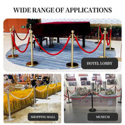 Barrier Warning Line 15M Welcome Pole Isolation Railing Guardrail Expandable - Blue V528-TWIST-ROPE-BLUE-150CM-558637