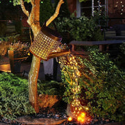 Solar Led Watering Can String Light Outdoor Garden Art Waterfall Lamp Decoration - Style A: Shower + Lamp V528-TYD-GZ-0035-690021