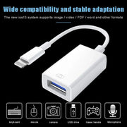 For Iphone Or Type C To Usb Otg Data Cable Adapter Male 3.0 A Female Converter - Type-C V528-TYPE-COTG-140838