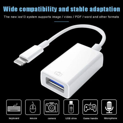 For Iphone Or Type C To Usb Otg Data Cable Adapter Male 3.0 A Female Converter - Type-C V528-TYPE-COTG-140838
