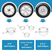 Heavy Duty Car Trailer Spare Tire Carrier Mount Universal Steel 150 lbs Capacity V528-TYRE-HOLDER-804458