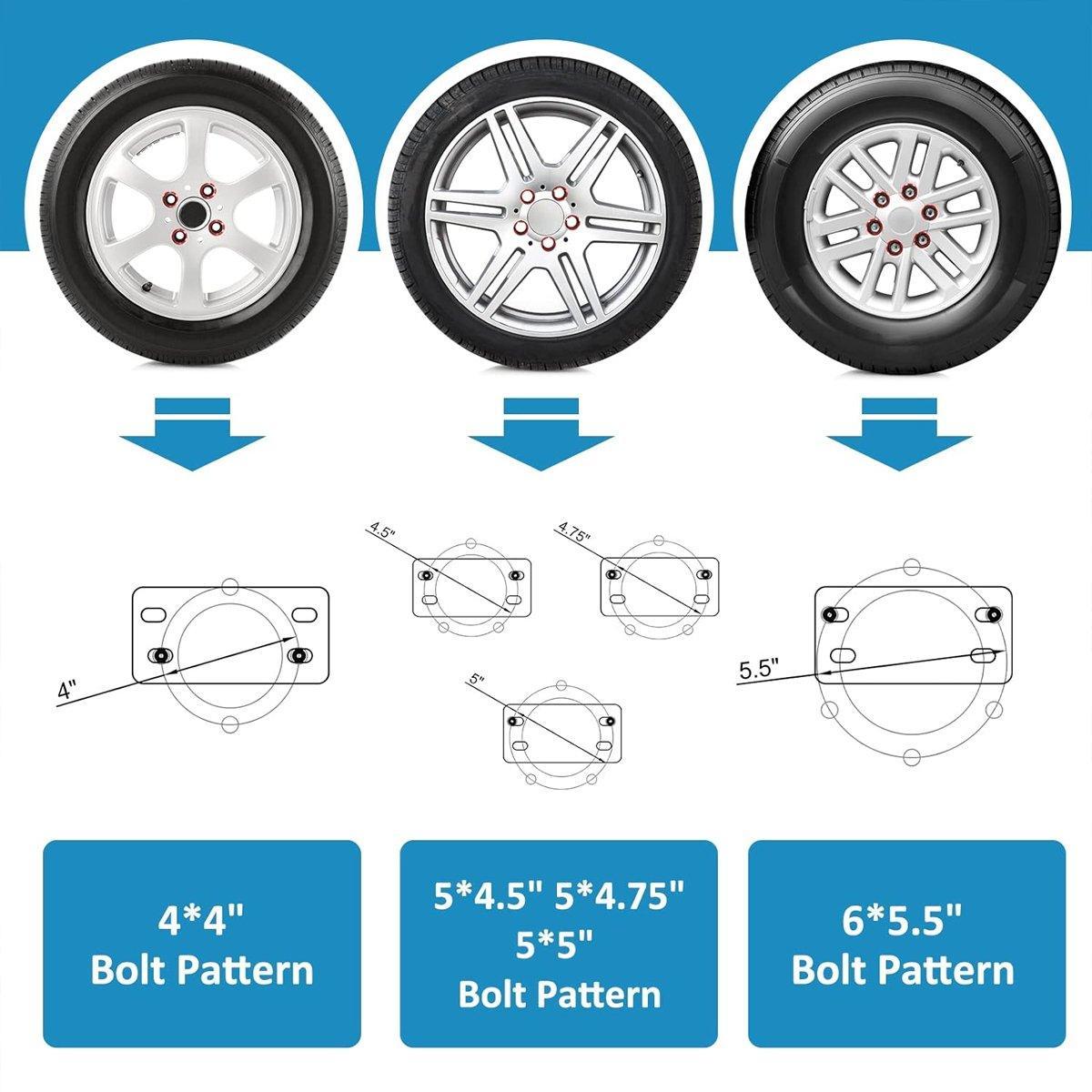 Heavy Duty Car Trailer Spare Tire Carrier Mount Universal Steel 150 lbs Capacity V528-TYRE-HOLDER-804458