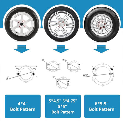 Heavy Duty Car Trailer Spare Tire Carrier Mount Universal Steel 150 lbs Capacity V528-TYRE-HOLDER-804458