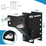Heavy Duty Car Trailer Spare Tire Carrier Mount Universal Steel 150 lbs Capacity V528-TYRE-HOLDER-804458