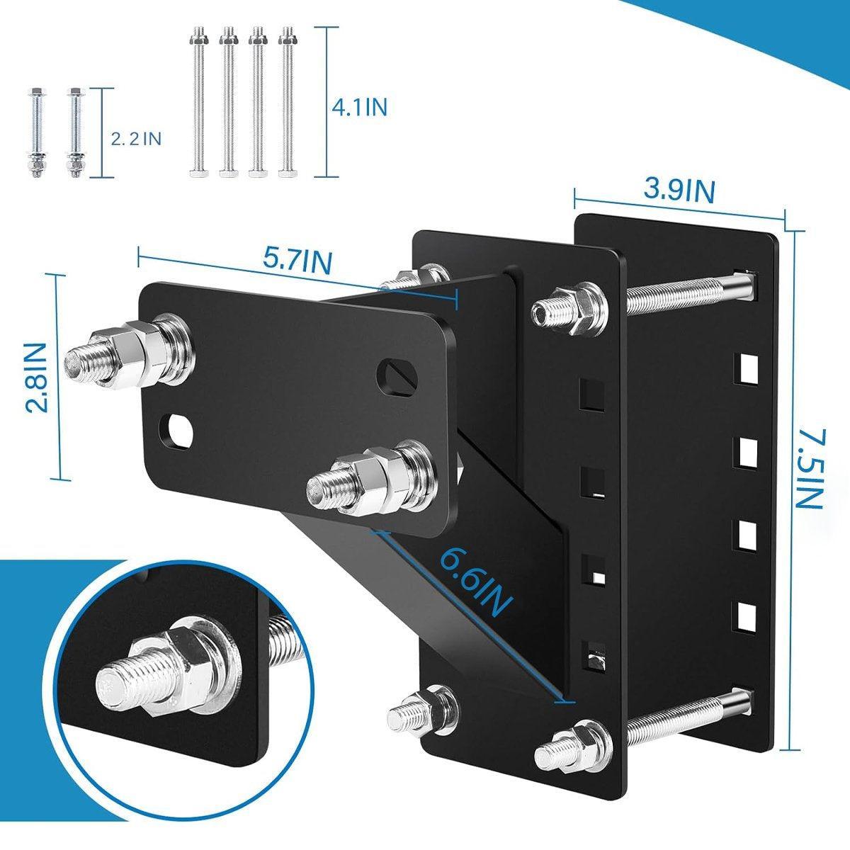 Heavy Duty Car Trailer Spare Tire Carrier Mount Universal Steel 150 lbs Capacity V528-TYRE-HOLDER-804458