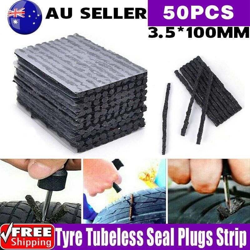 50x Tyre Repair Plugs Car Tire Puncture Recovery Tyre Tubeless Seal Plugs Strip V528-TYREREPAIRPLUG-50PCS-333758