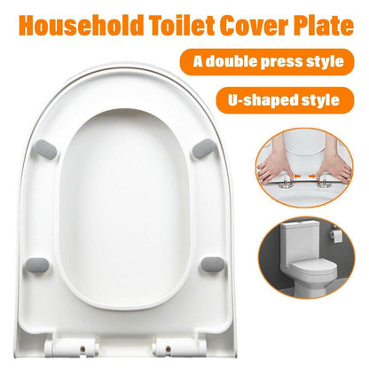 Toilet Seat Cover Universal Toilet Lid Cover Replacement Bathroom Seat Cover V528-U-SHAPED-TOILET-SEAT-784435