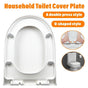 Toilet Seat Cover Universal Toilet Lid Cover Replacement Bathroom Seat Cover V528-U-SHAPED-TOILET-SEAT-784435